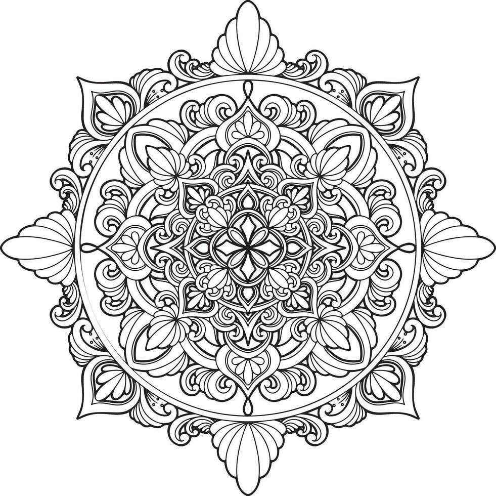 Mandala Simple Background vector