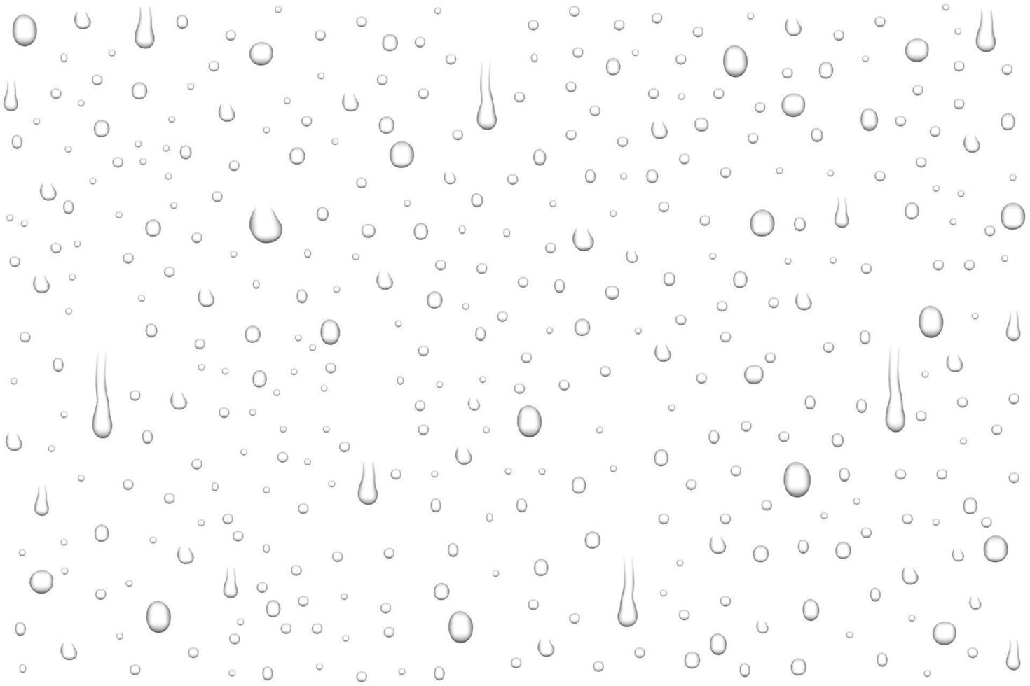 Realistic water drops vector