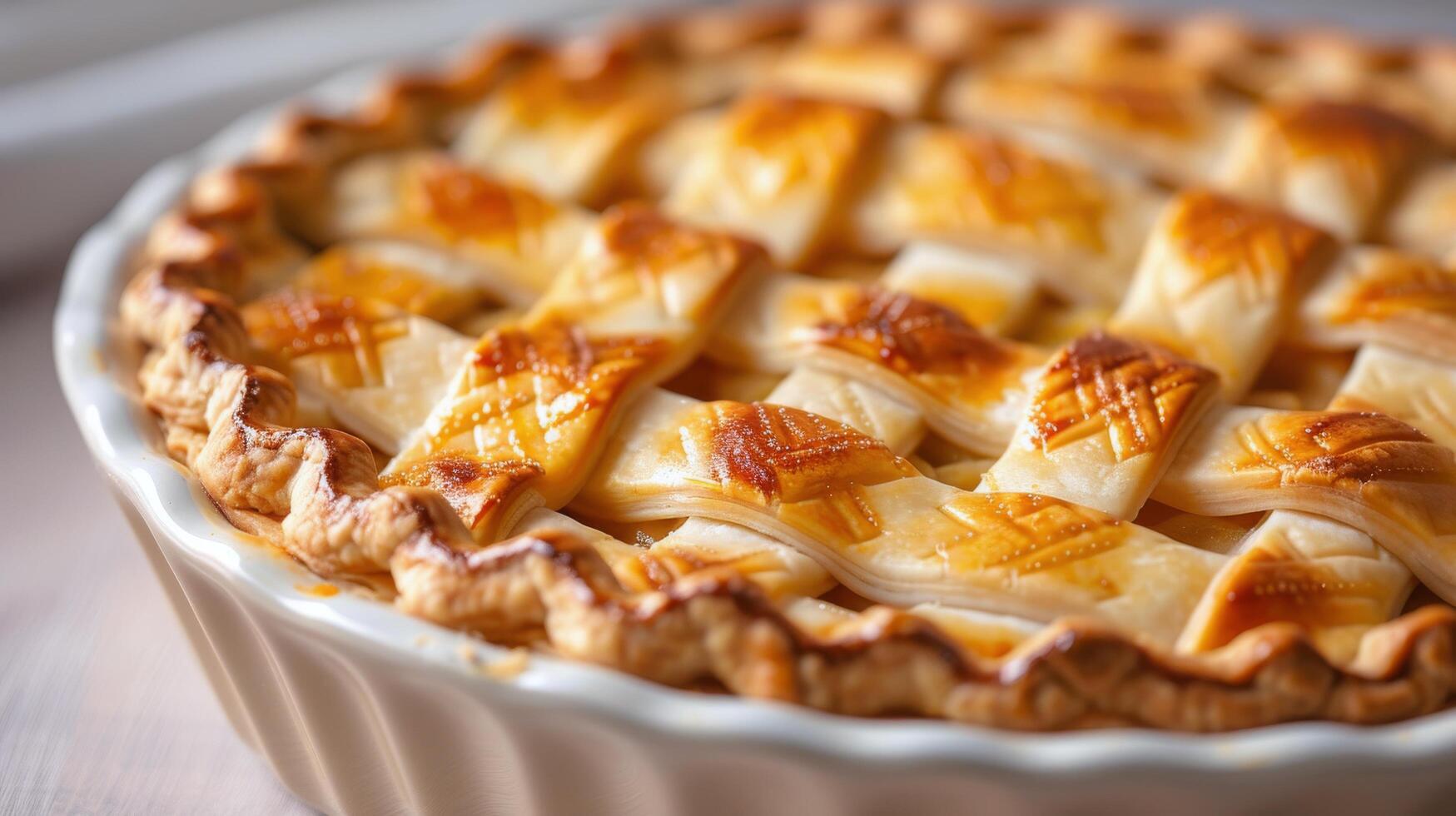 Close Up of a Pie in a Pan photo