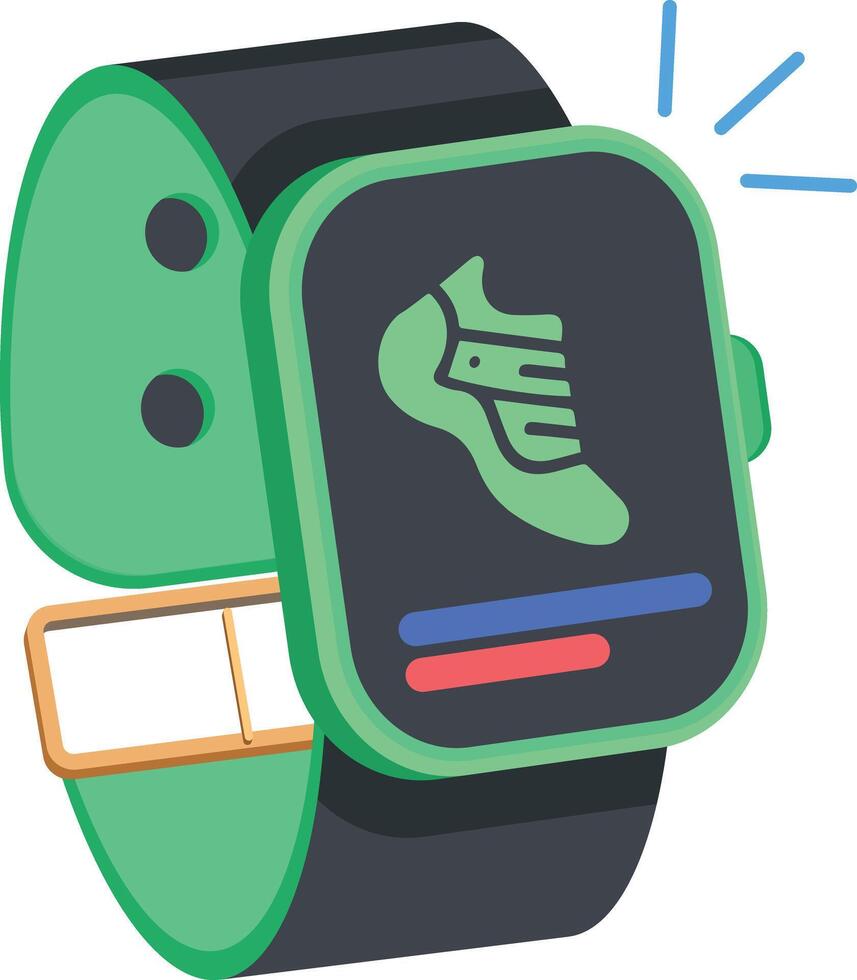 Fitness Tracker Smartwatch vector