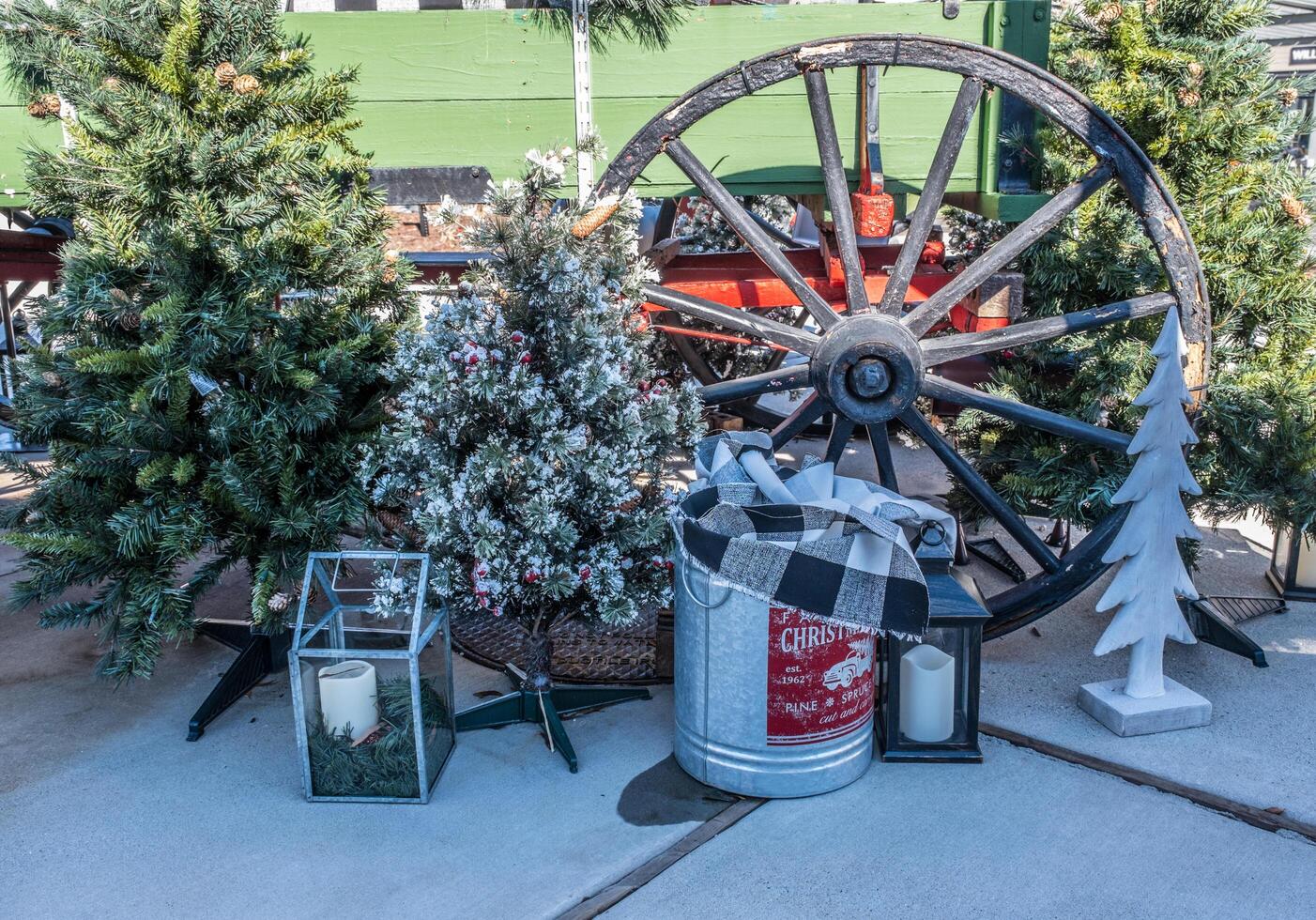 Country Christmas display outdoors photo