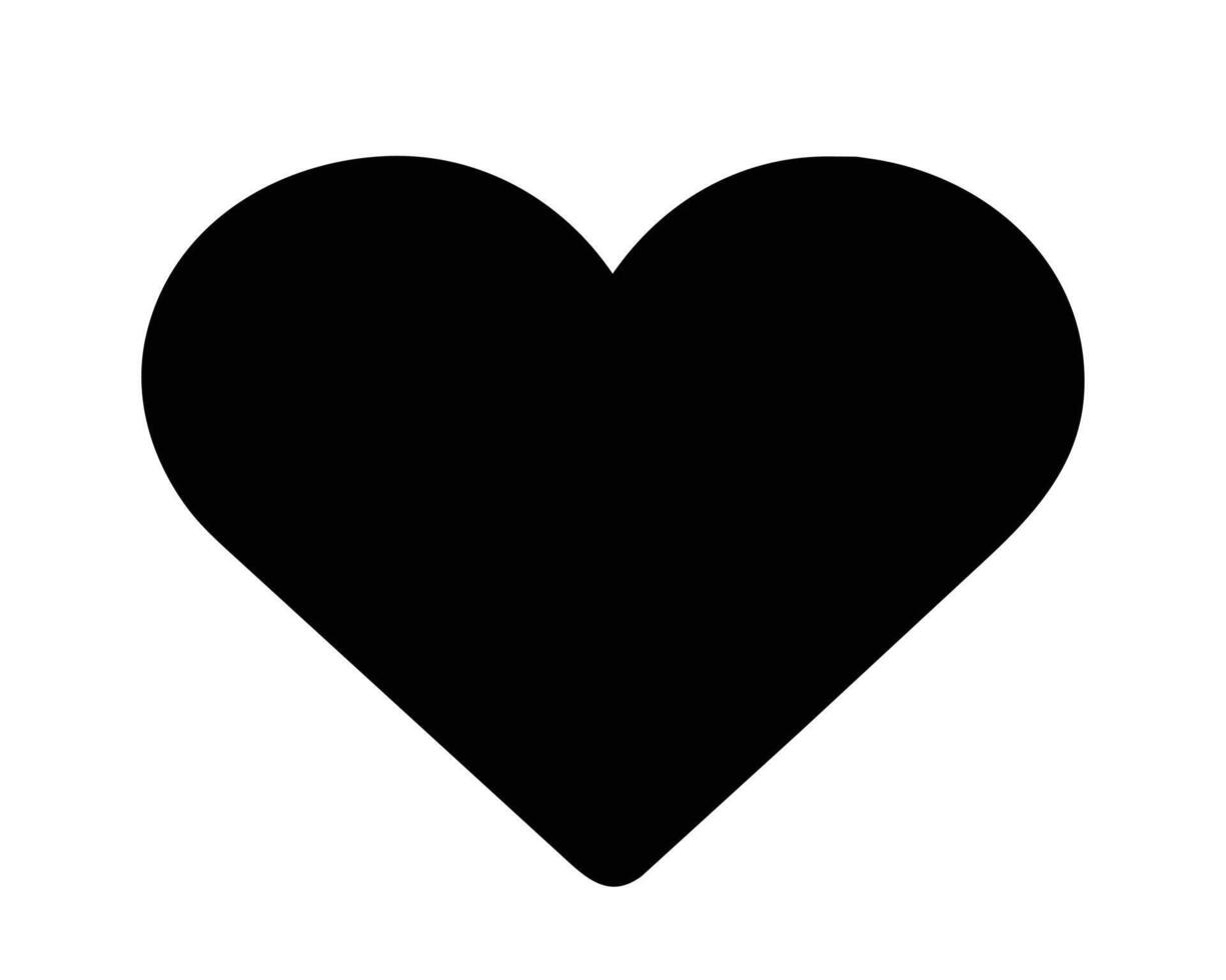 Heart isolated on white background vector