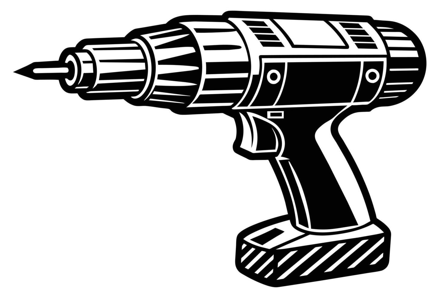 illustration of a drill vector