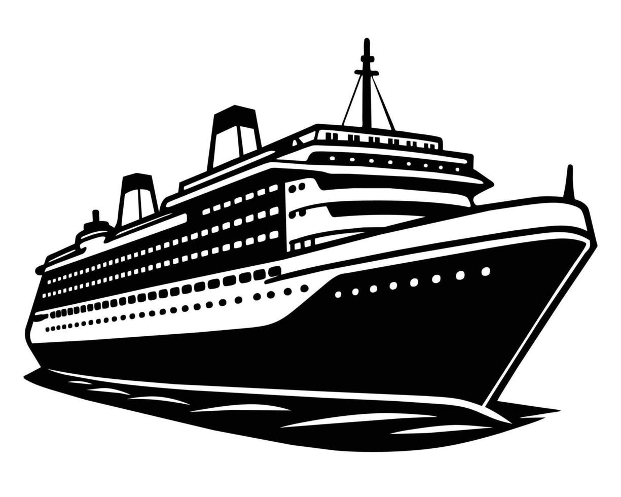 Ship illustration design vector