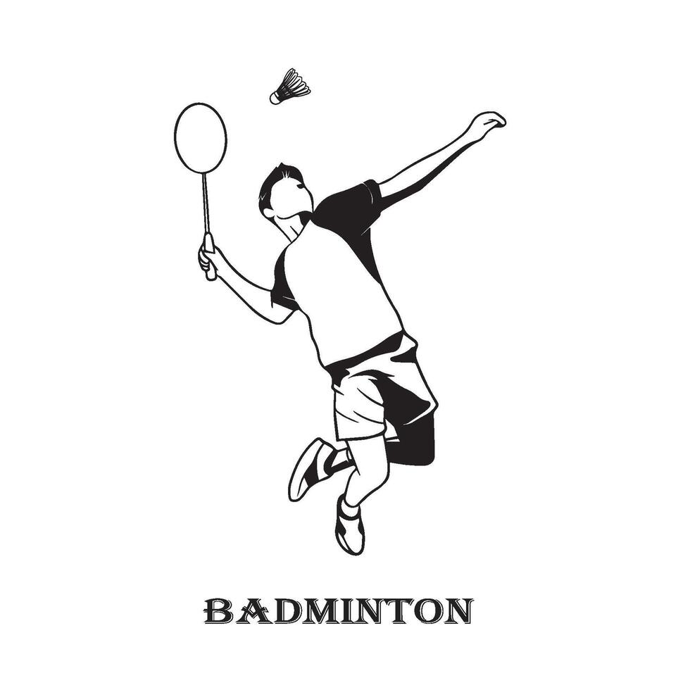 badminton player icon image symbol illustration vector
