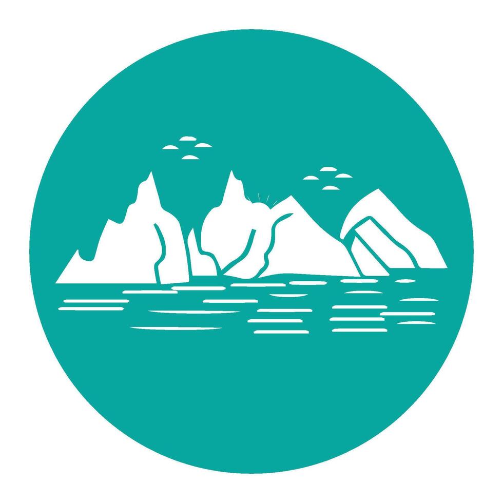 mountain icon vectors symbol illustration