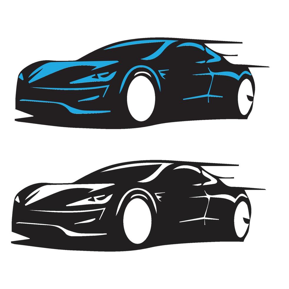 vectors illustration sports car symbol design