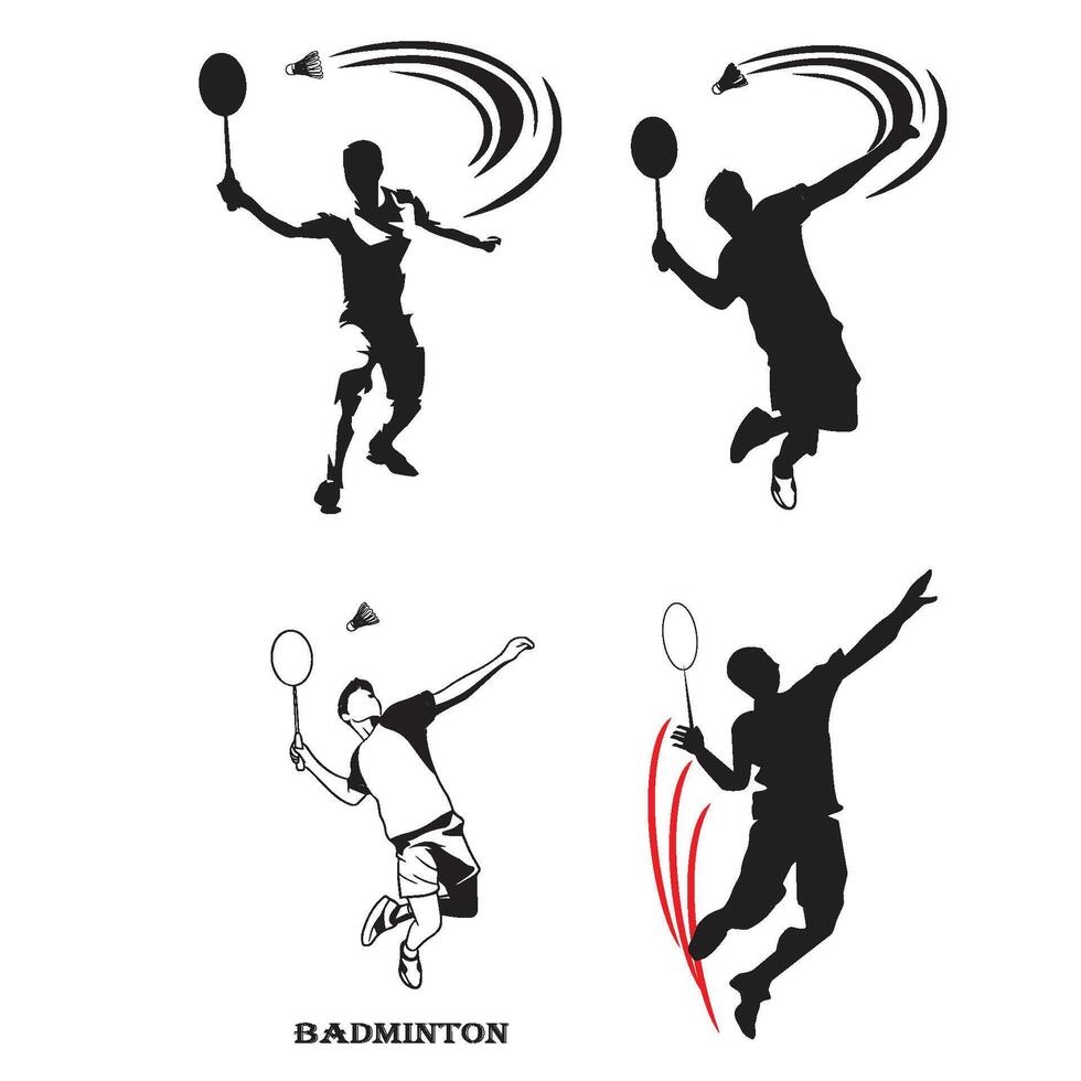 badminton player icon image symbol illustration vector