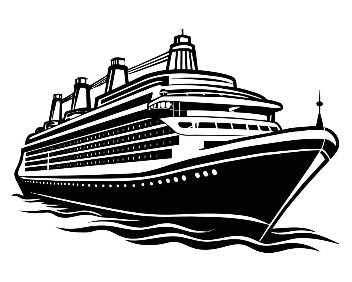 Ship illustration design vector