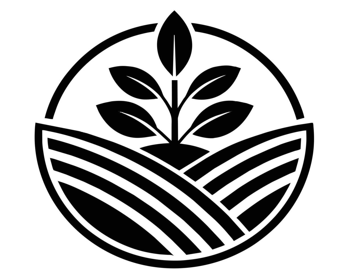 illustration of a plant logo vector