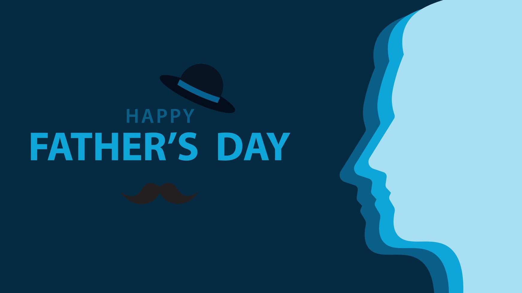 Happy Father's Day background design. vector