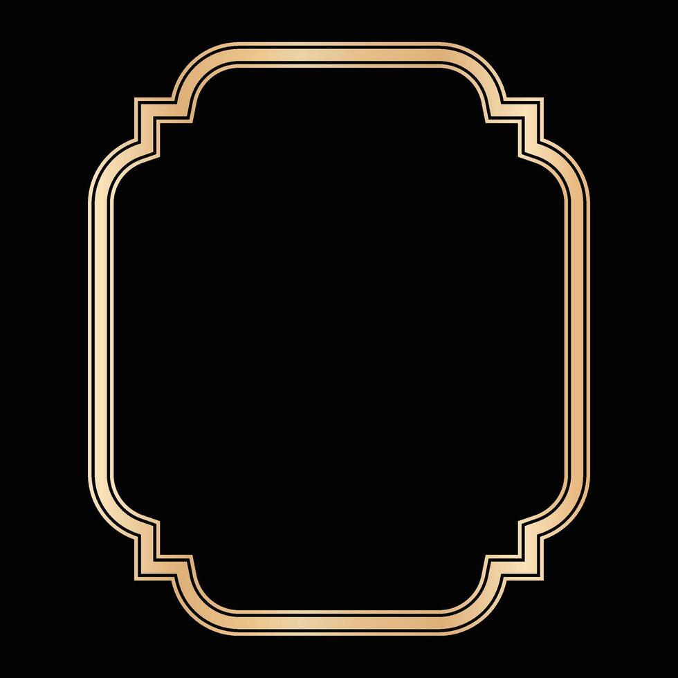Decorative lines borders, Luxury design elements, Gold Frames Designs vector
