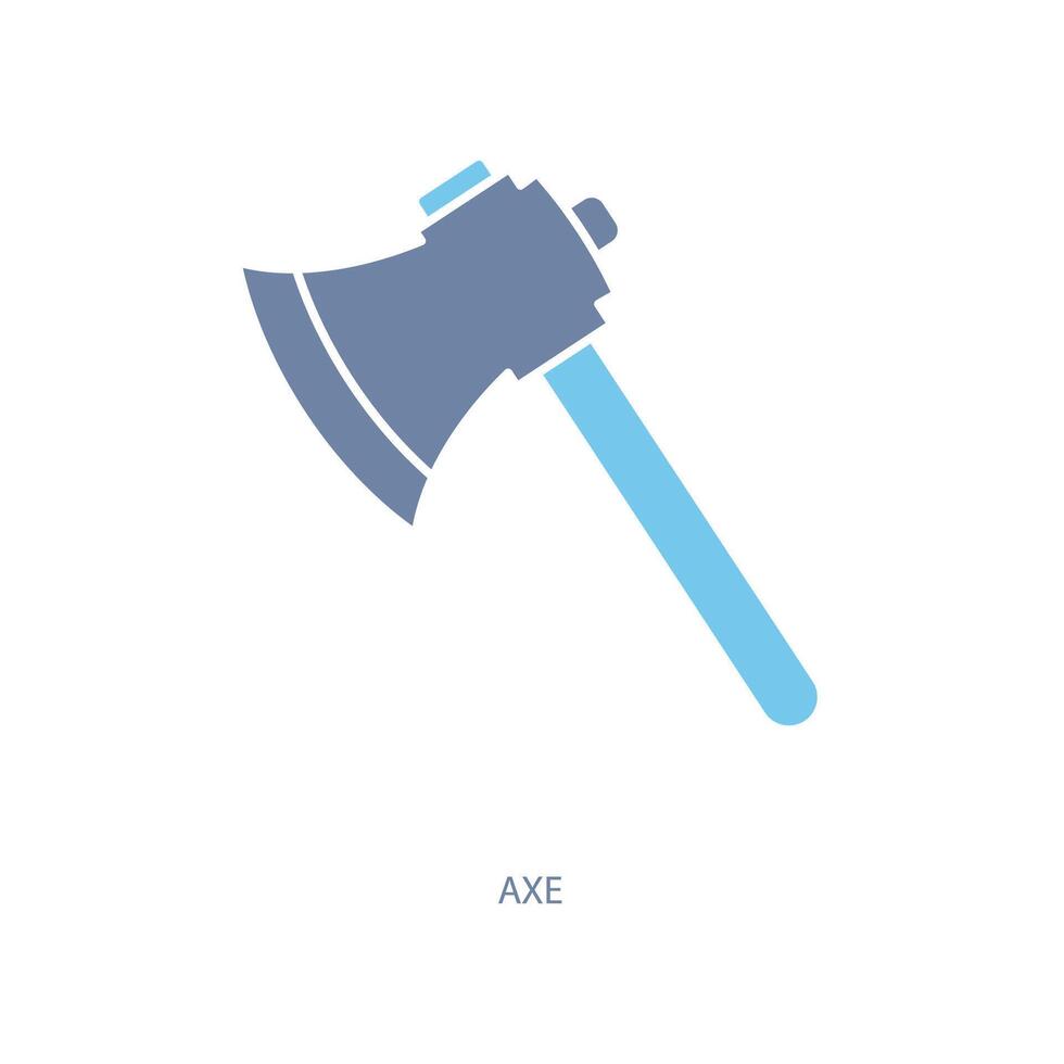 axe concept line icon. Simple element illustration. axe concept outline symbol design. vector