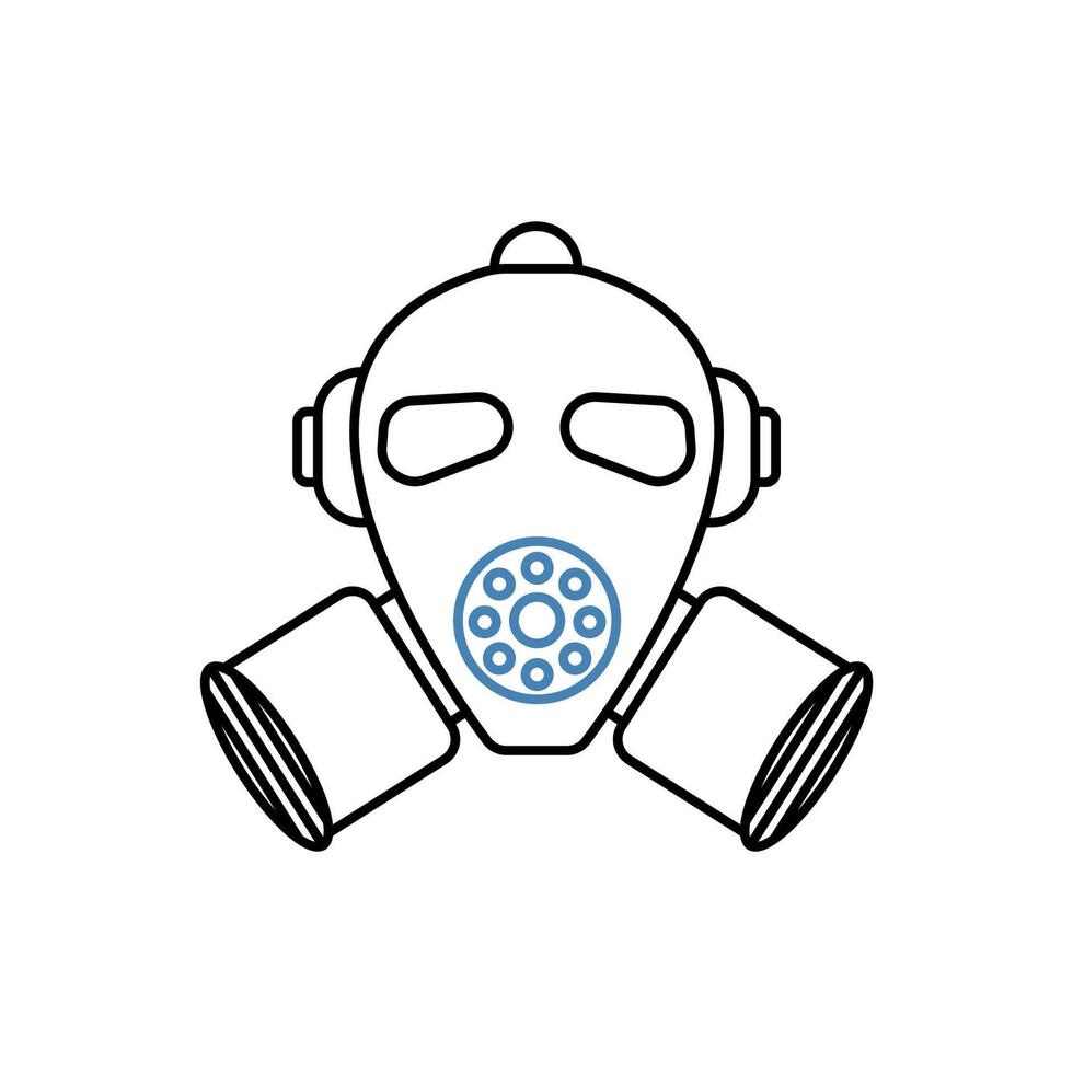 mask concept line icon. Simple element illustration. mask concept outline symbol design. vector