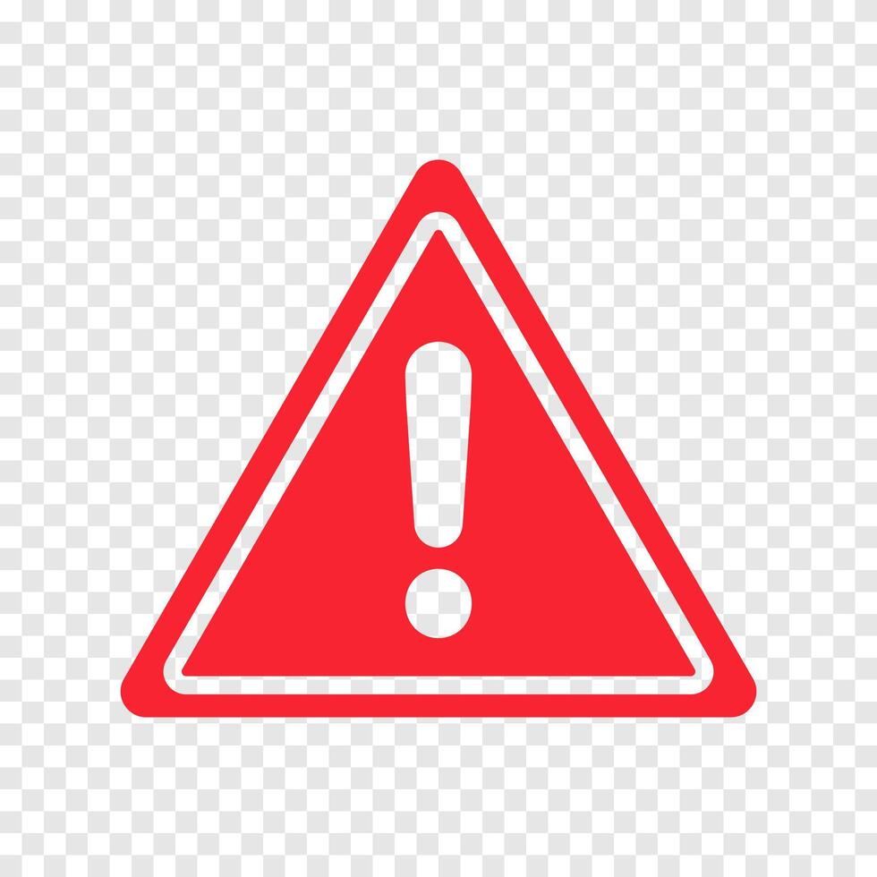 Warning attention sign icon vector