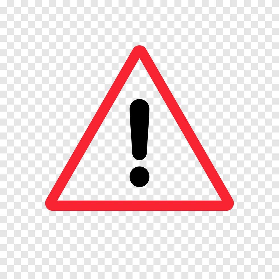 Warning attention sign icon vector