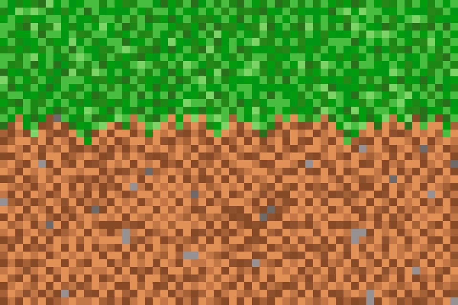 Pixel ground background vector