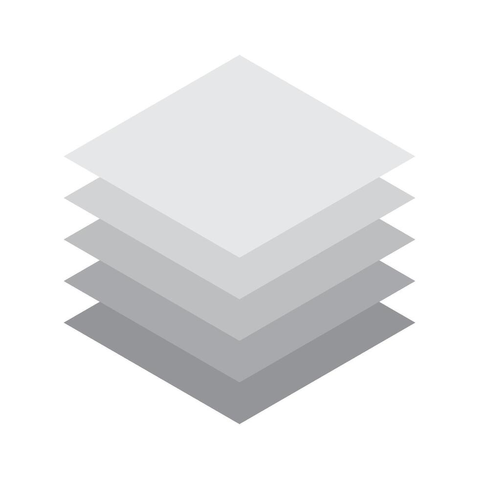 Layers icon set vector