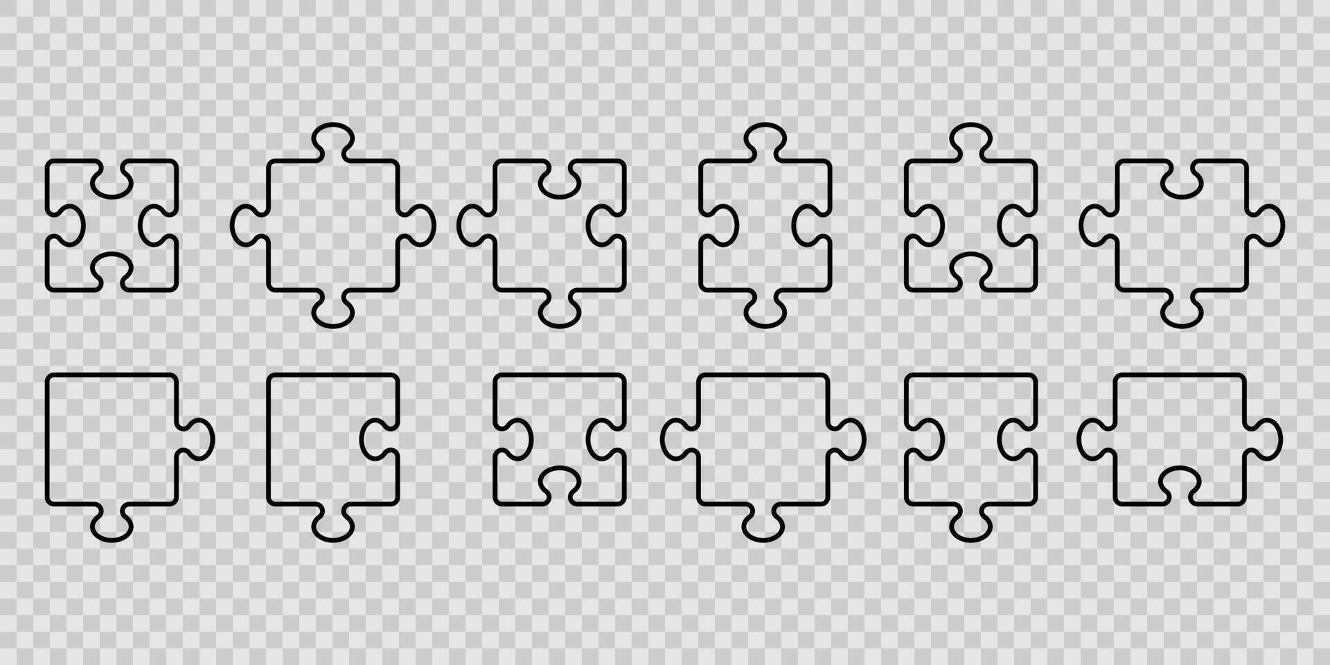 Puzzle icon background simple design vector