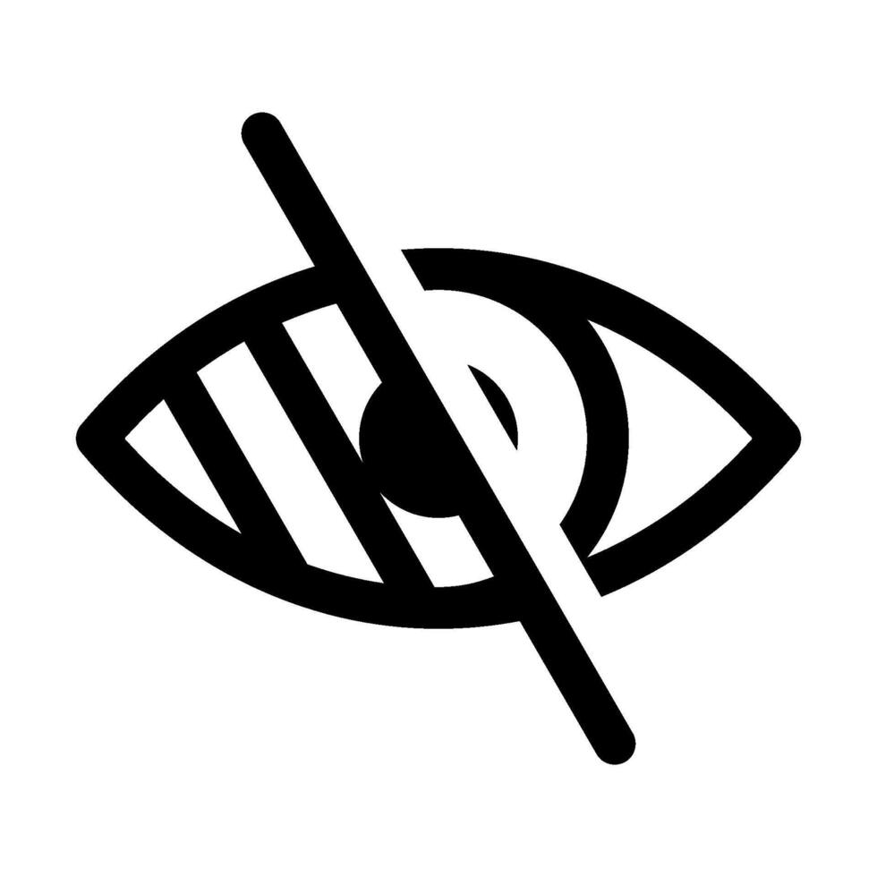 Eye problem. Blind icon set vector