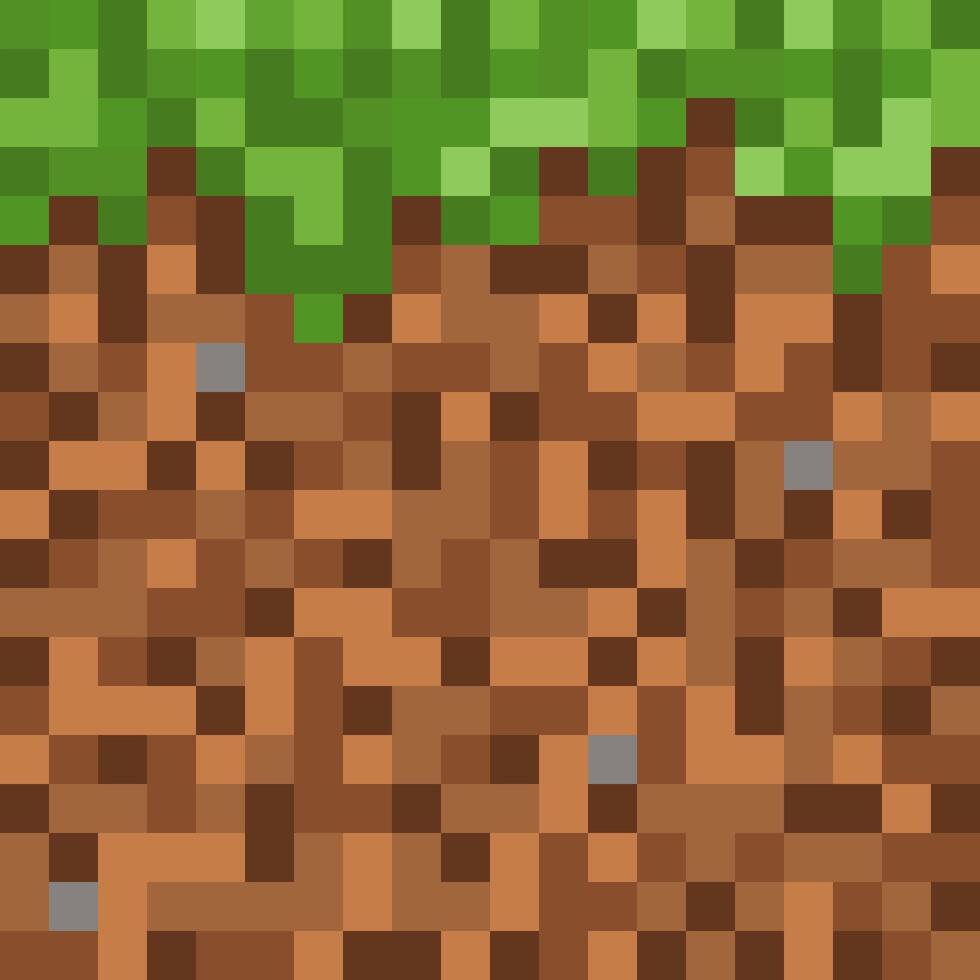 Pixel ground background vector