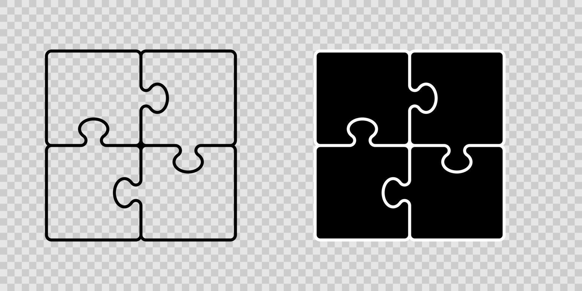 Puzzle icon background simple design vector
