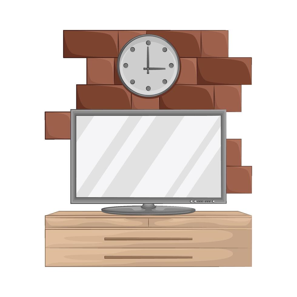 Illustration of television vector