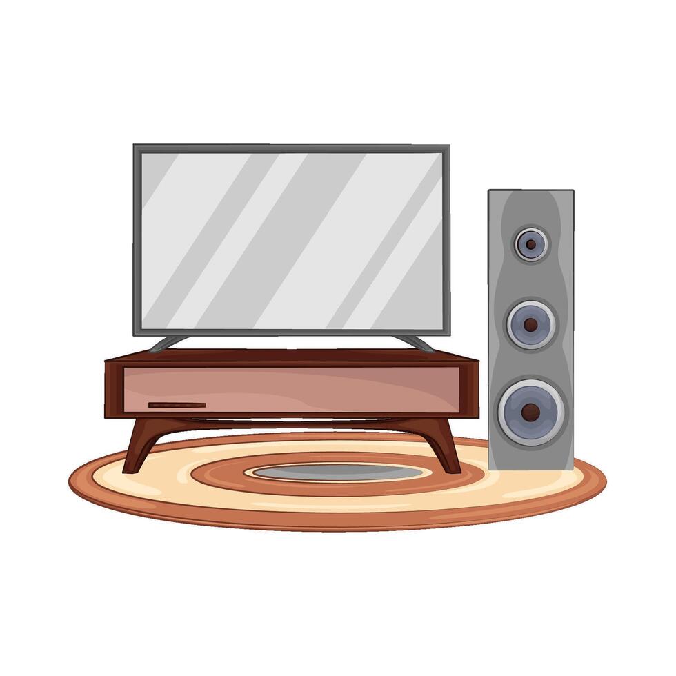Illustration of television vector