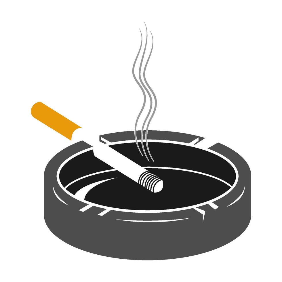Cigarette icon logo design vector