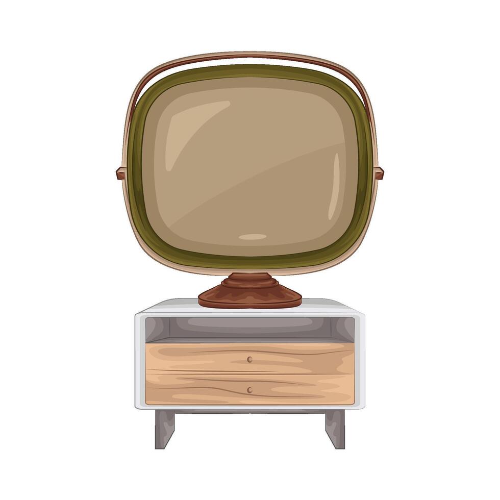 Illustration of old television vector