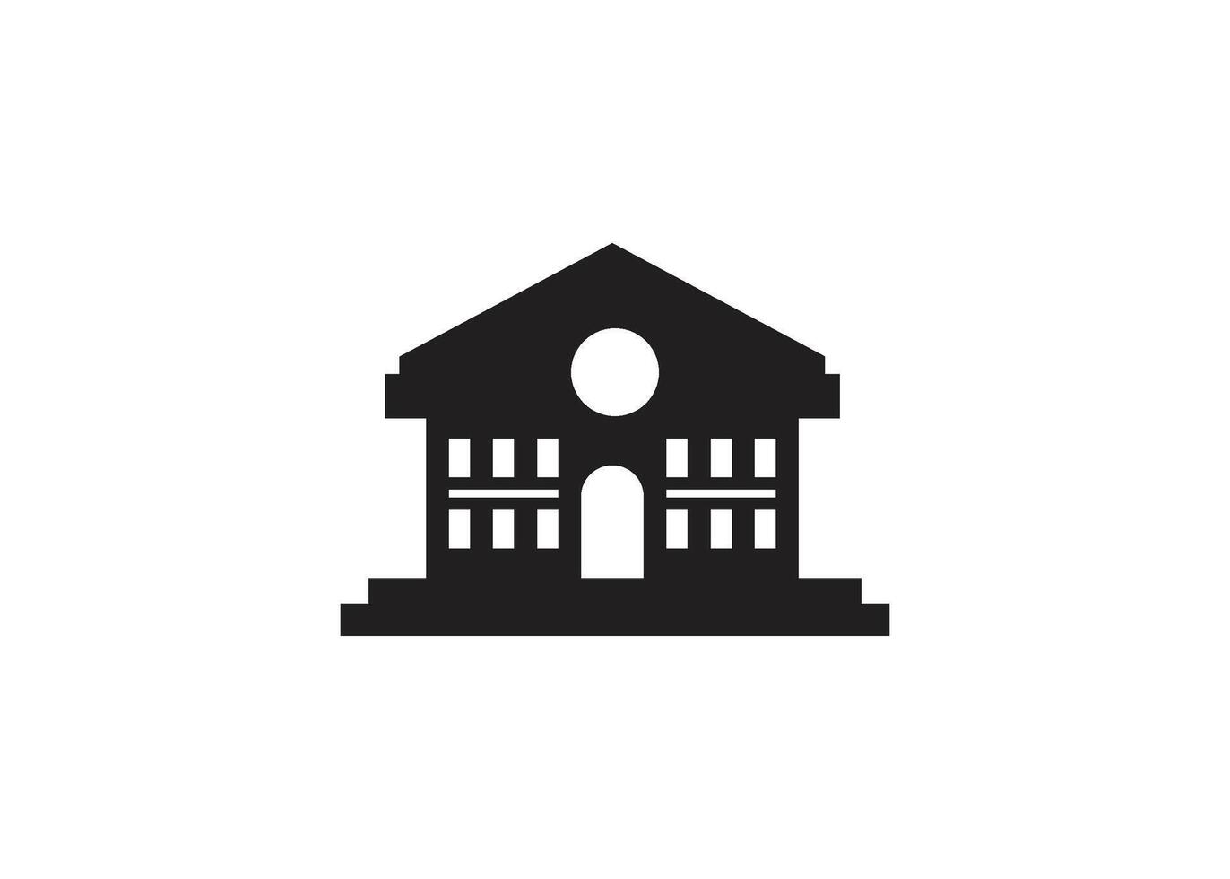 School icon design template isolated illustration vector