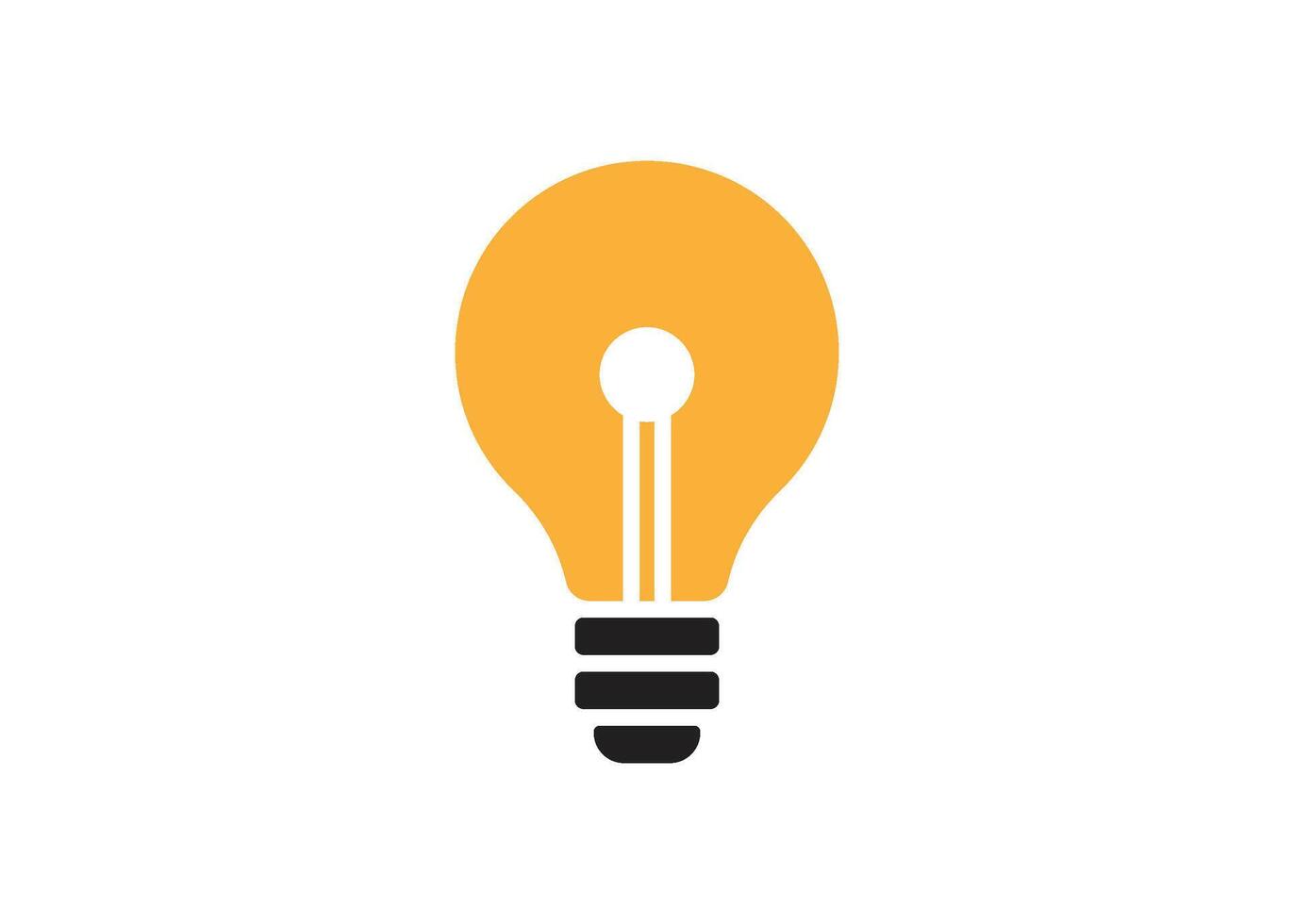 Lightbulb icon design template illustration isolated vector