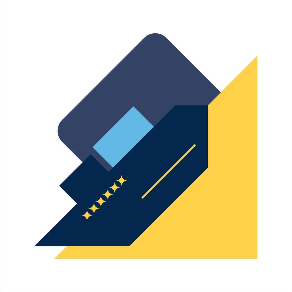 Corner geometric shape element vector