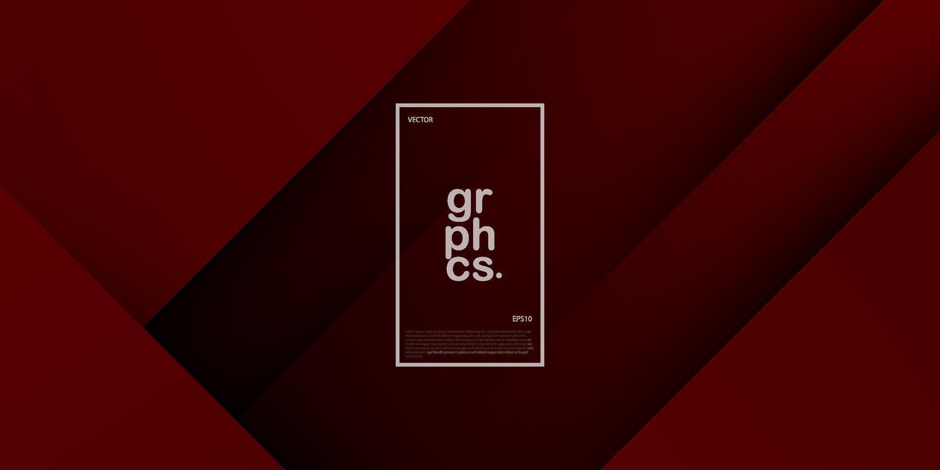 Dark red background overlap pattern layer on dark space for background design. Eps10 vector