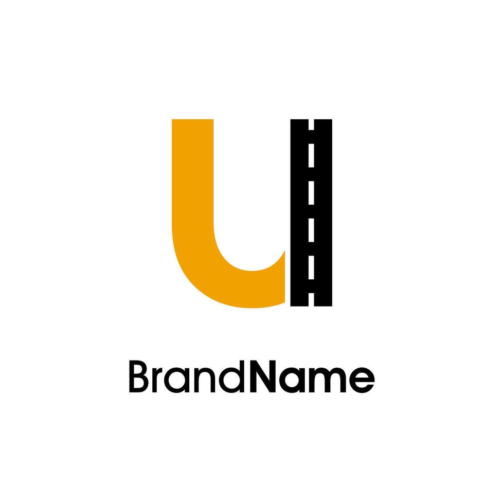Simple Minimalist Initial U Way Logo vector