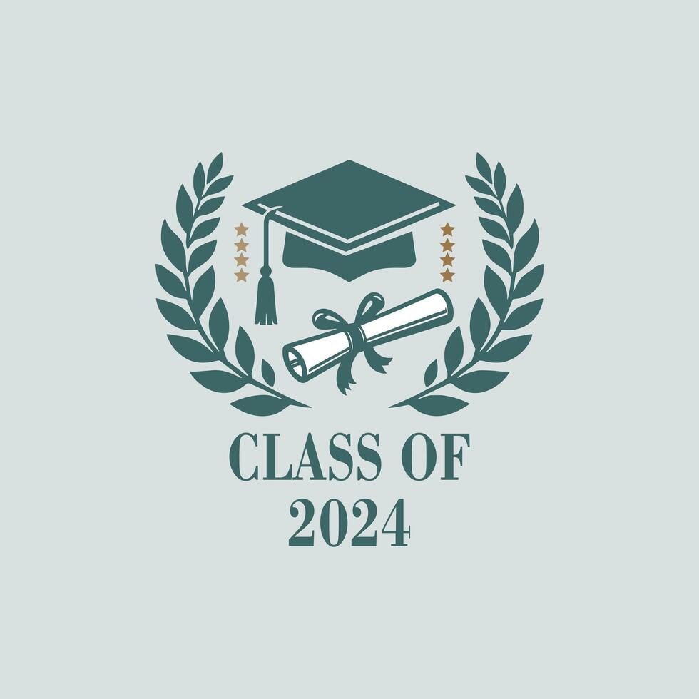 Class of 2024 graduate vector