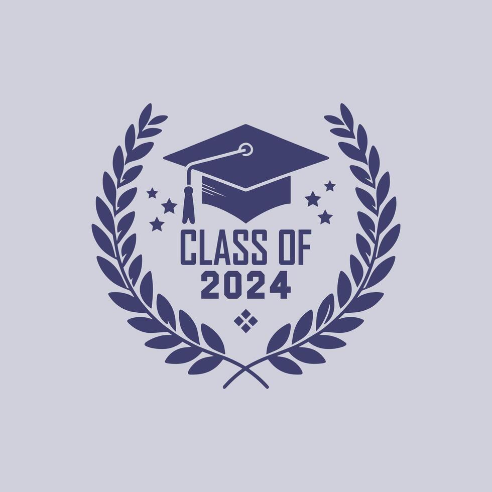 Class of 2024 graduate vector