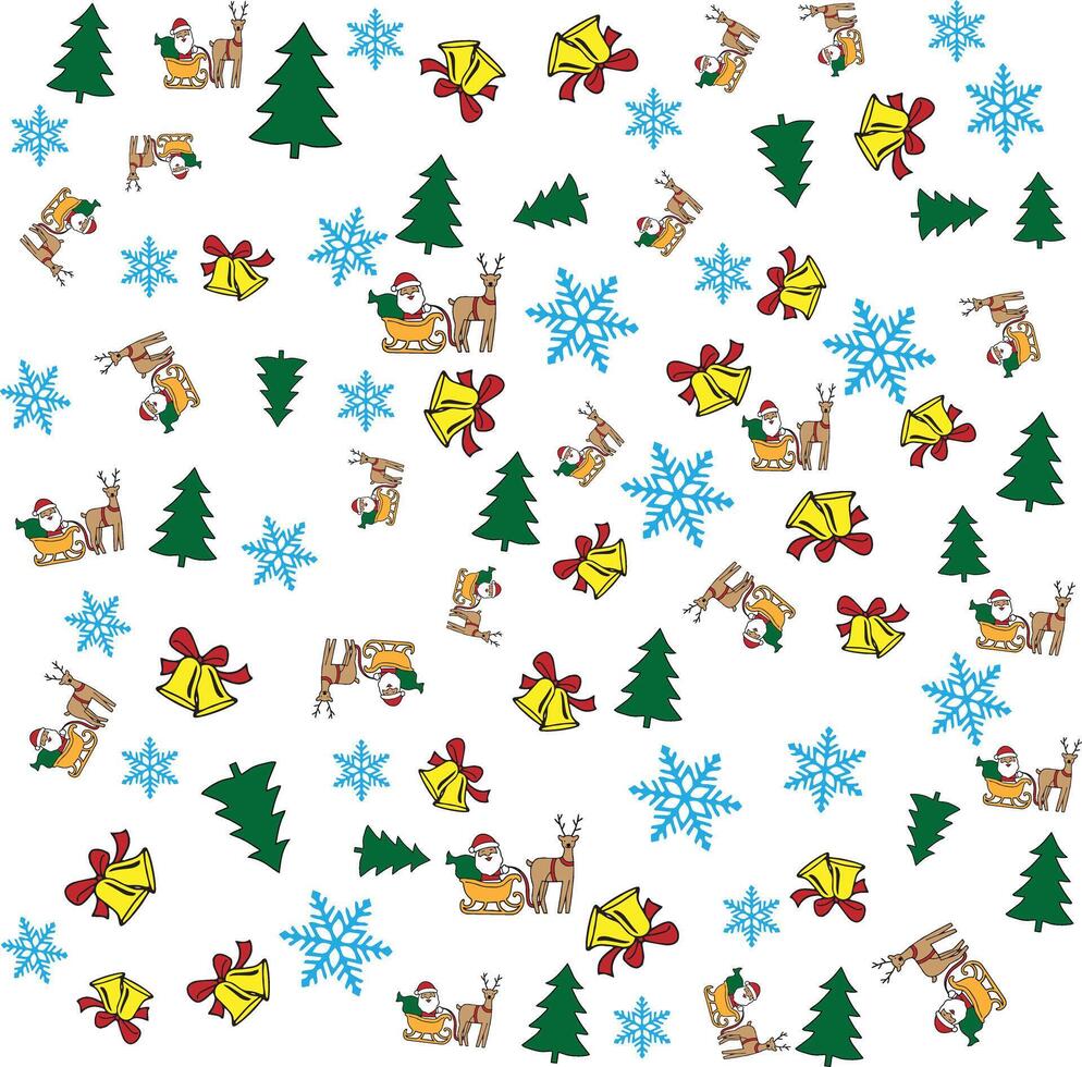 Seamles pattern Christmas background vector