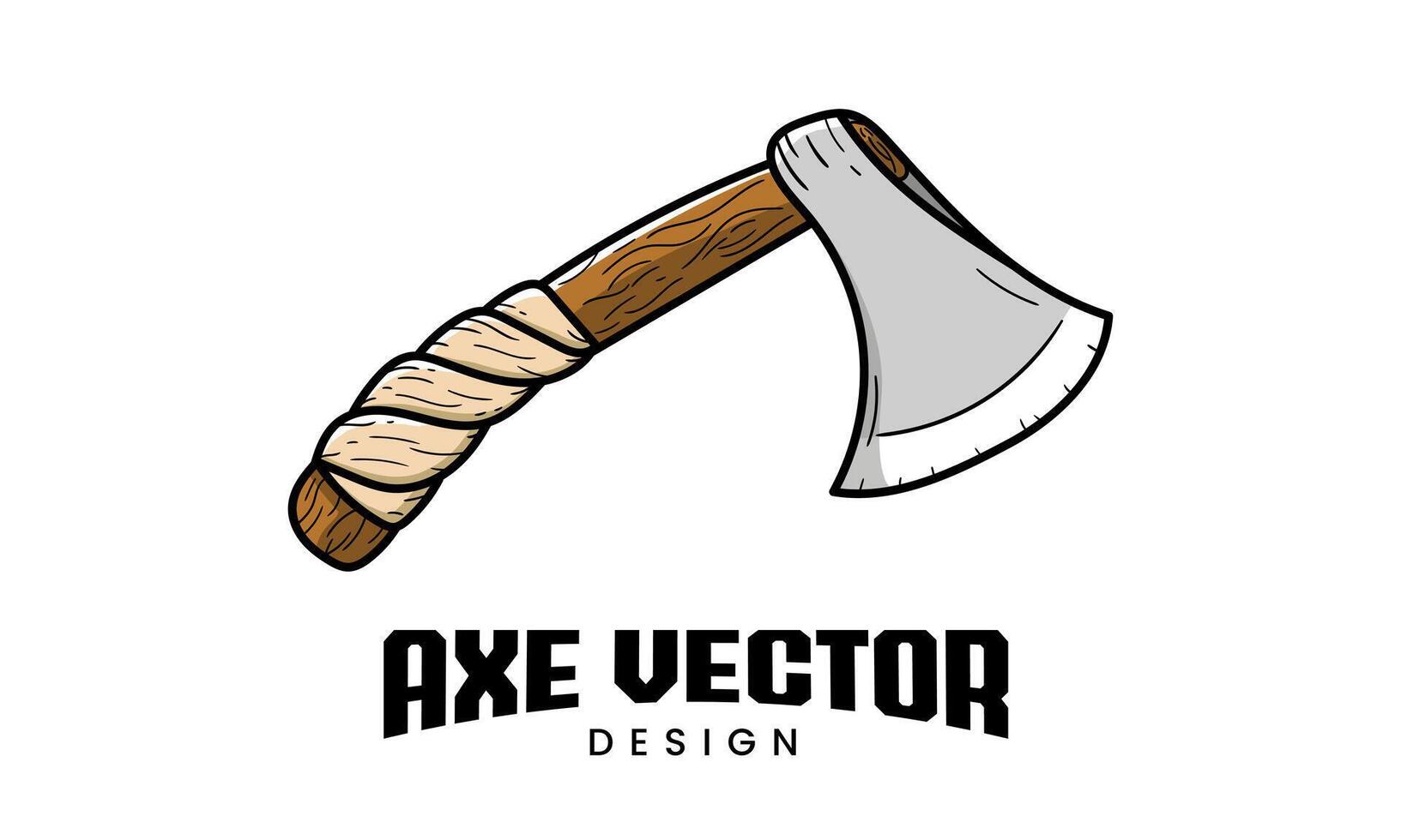 Cool axe design. Very suitable for designing clothes, stickers, weapons and other purposes. vector