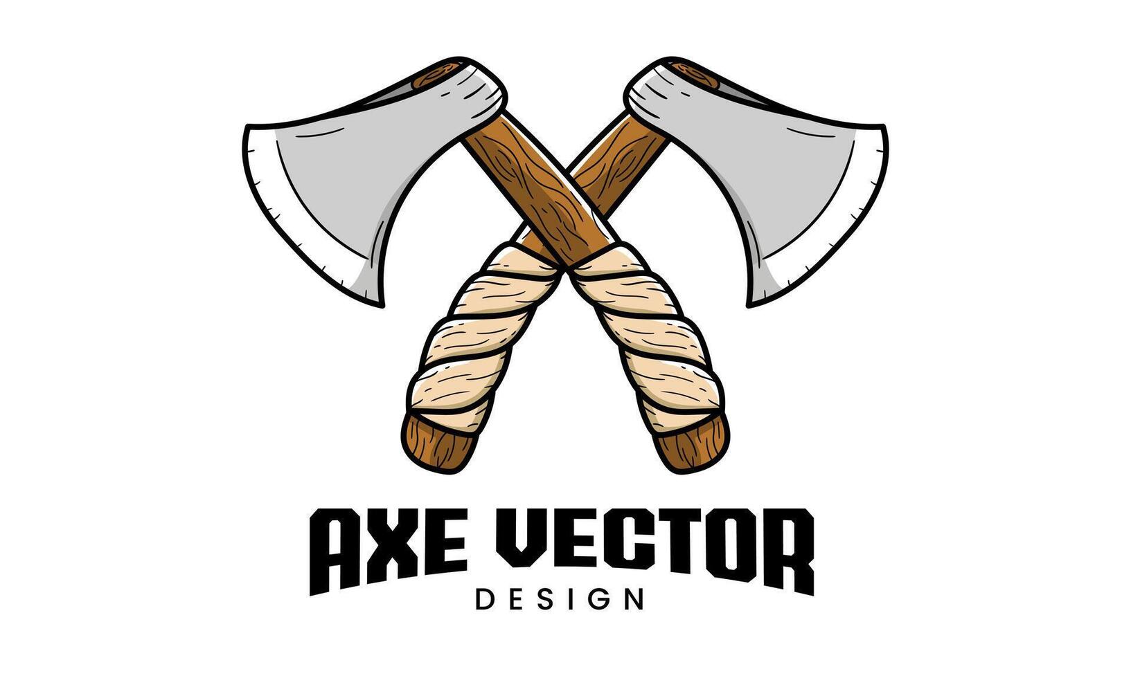 Cool axe design. Very suitable for designing clothes, stickers, weapons and other purposes. vector