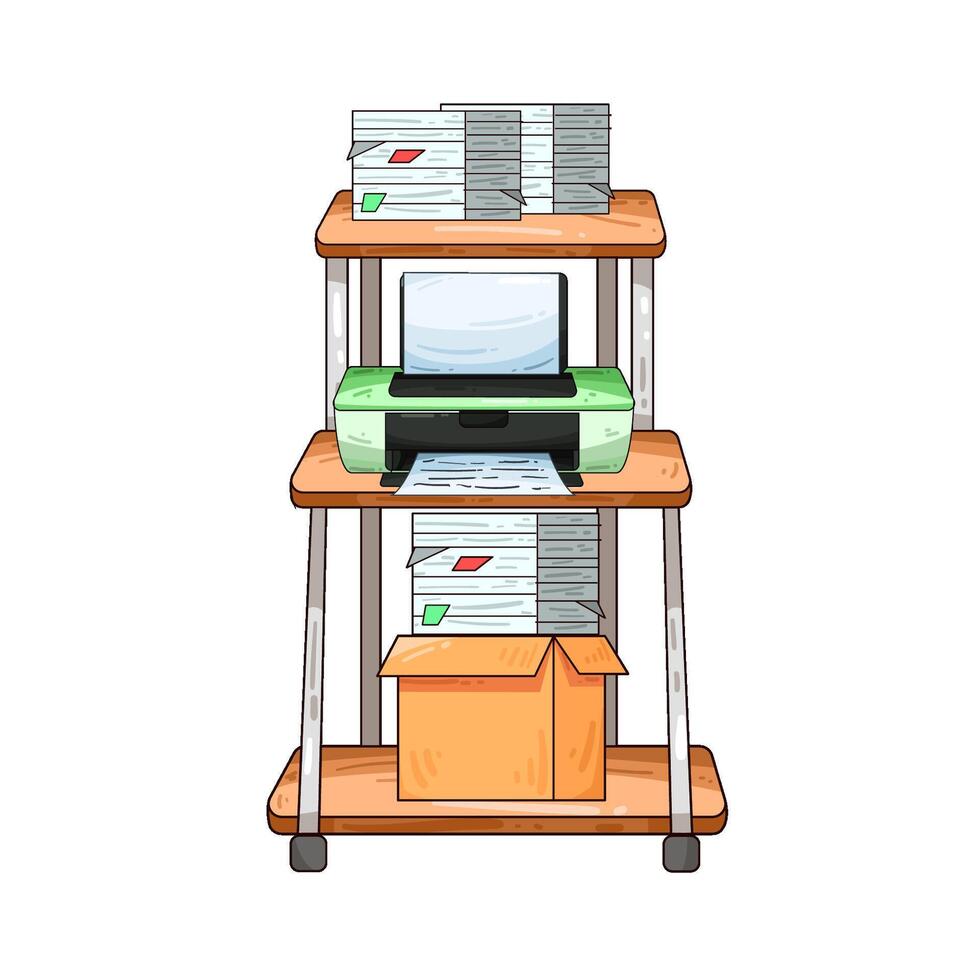 Illustration of printer vector