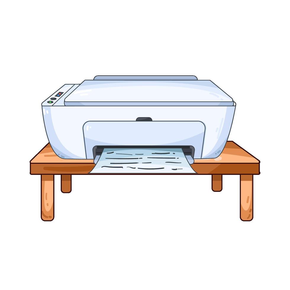 Illustration of printer vector