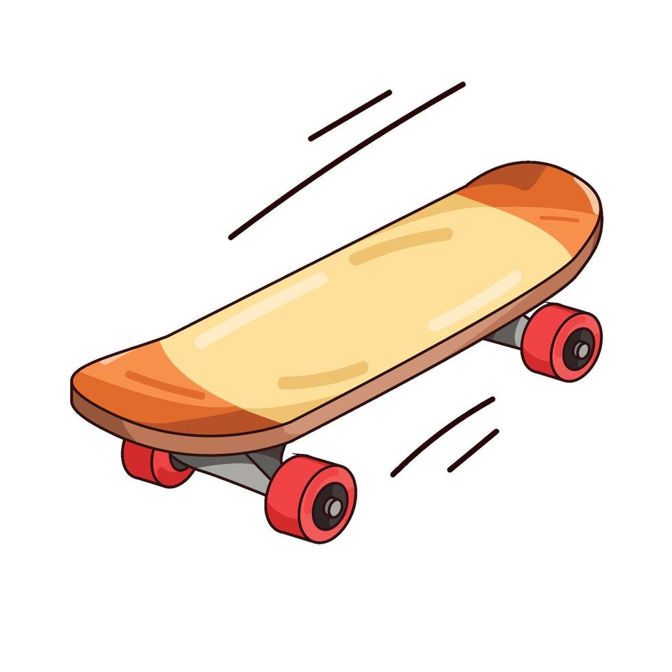 Illustration of skateboard vector