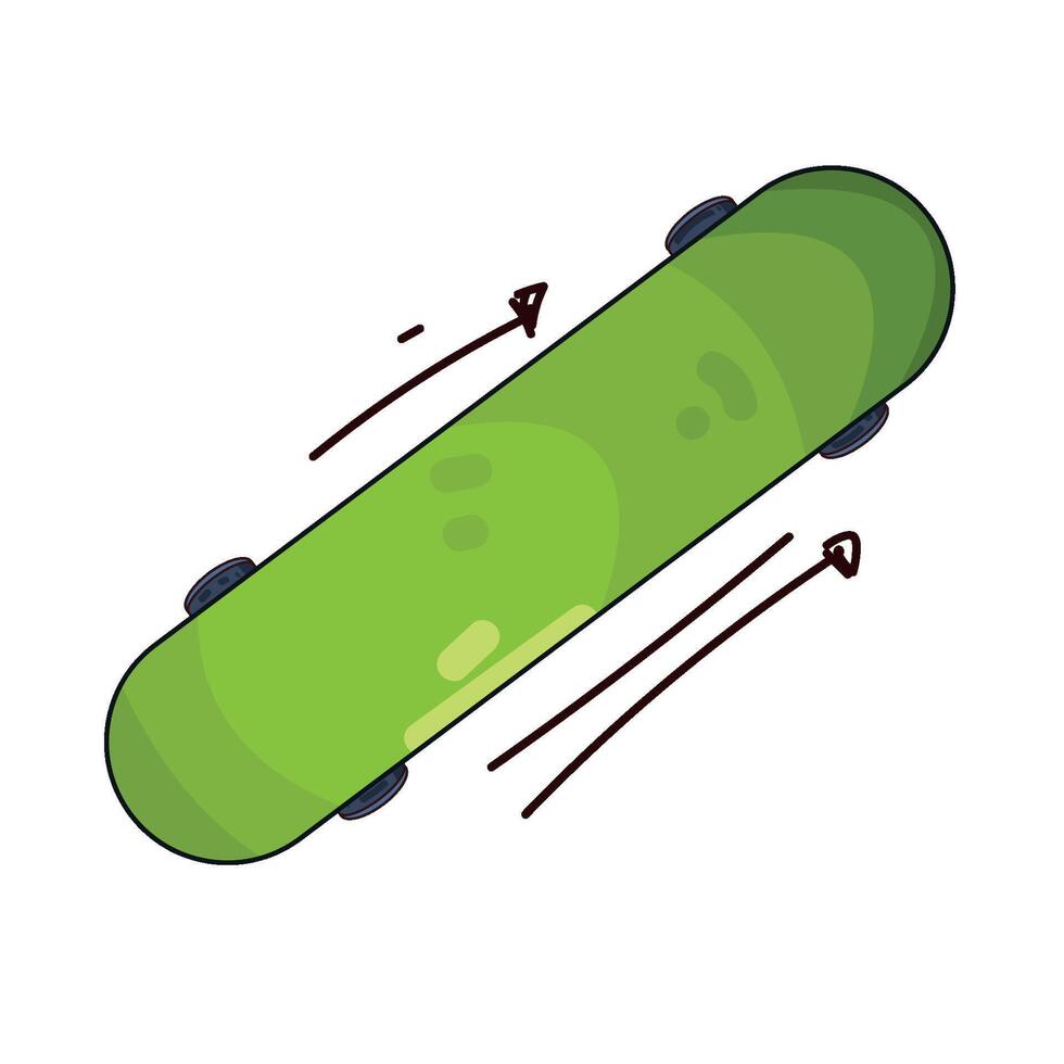 Illustration of skateboard vector