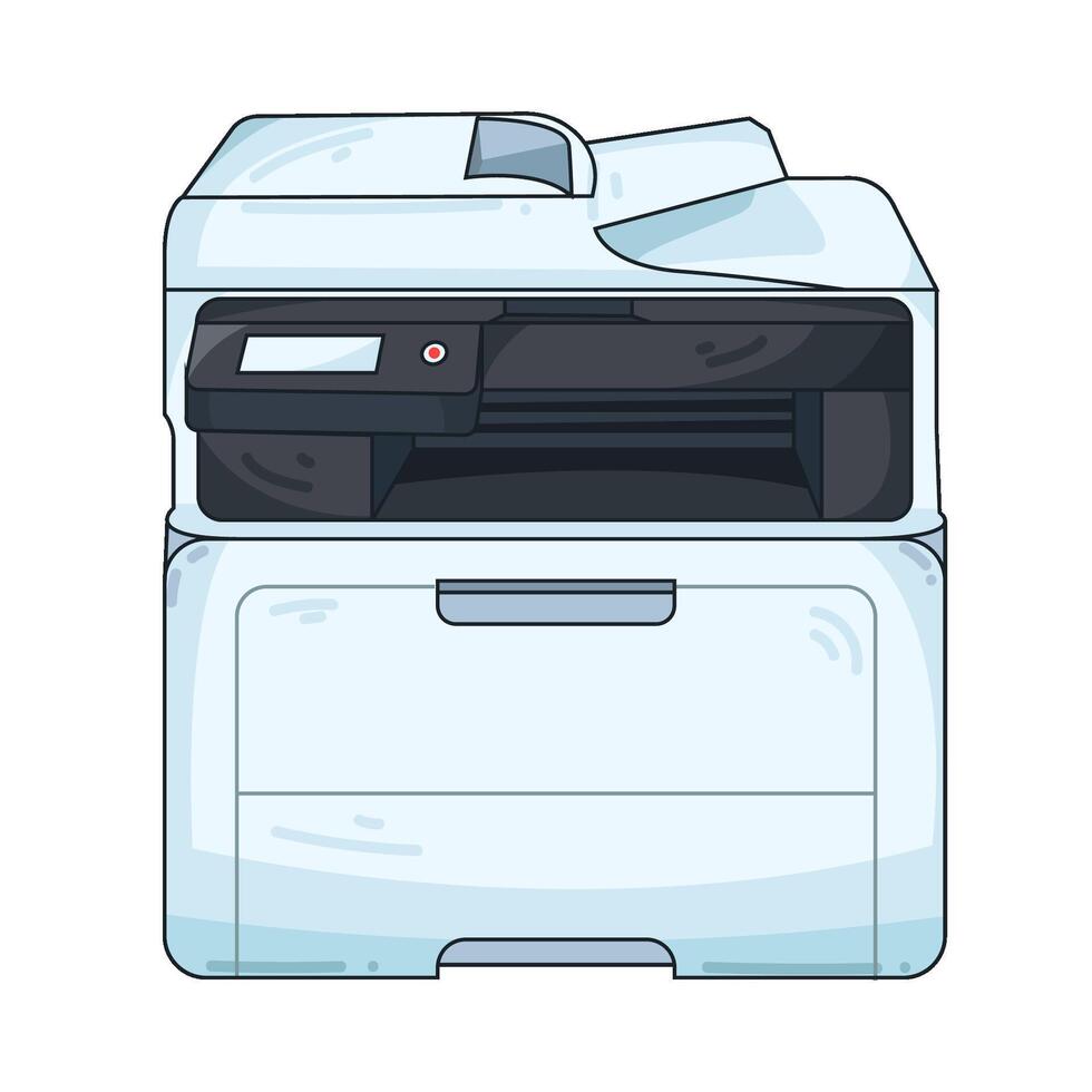 Illustration of printer vector