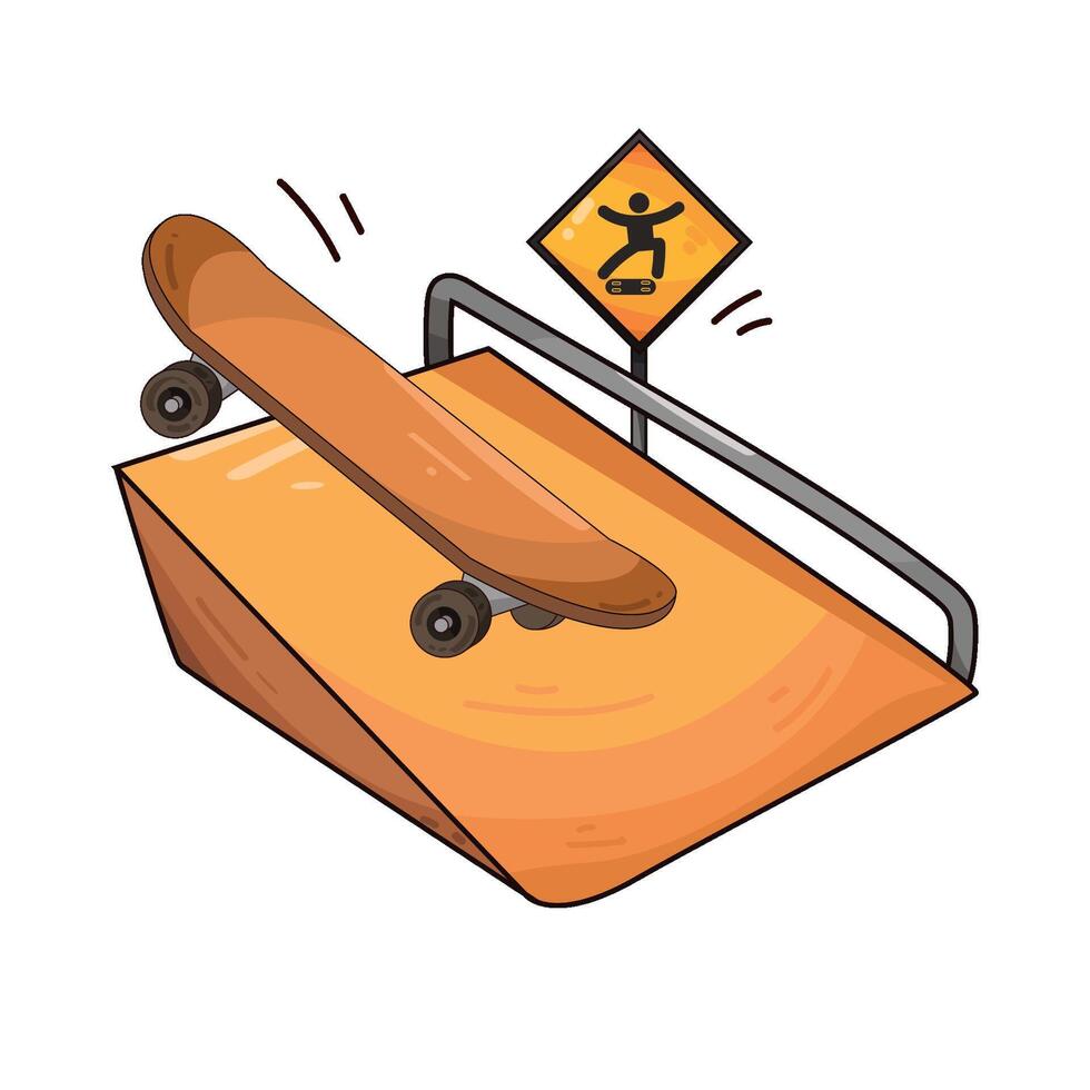 Illustration of skateboard vector