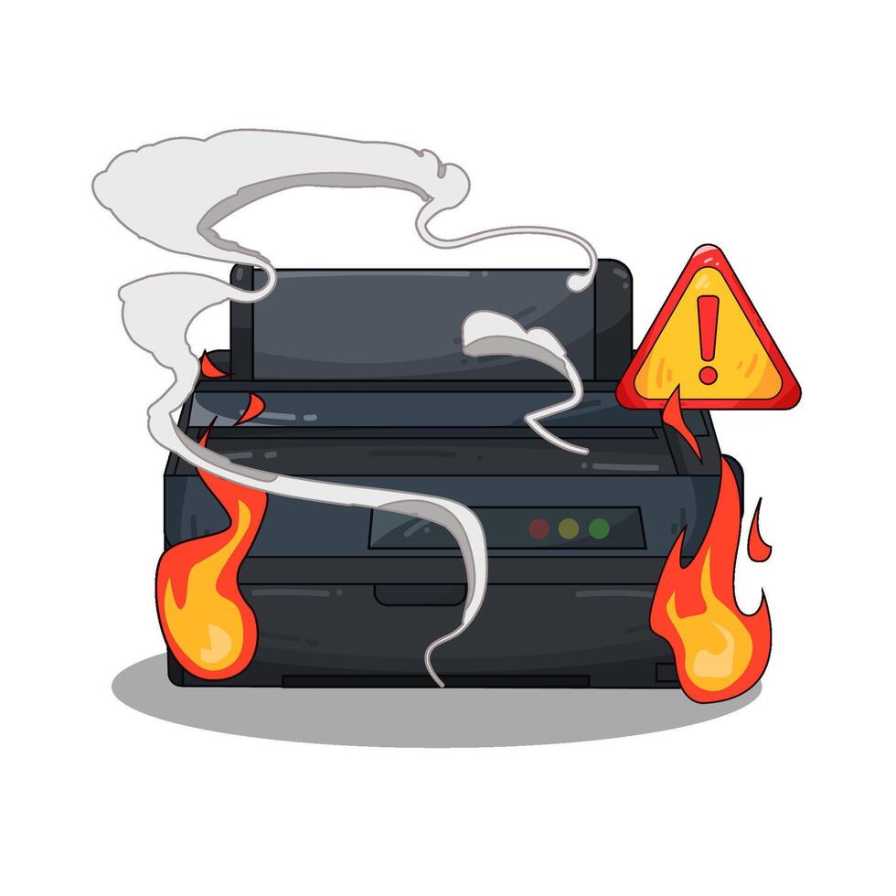 Illustration of printer vector