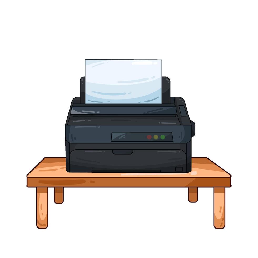 Illustration of printer vector