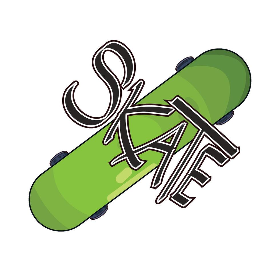 Illustration of skateboard vector