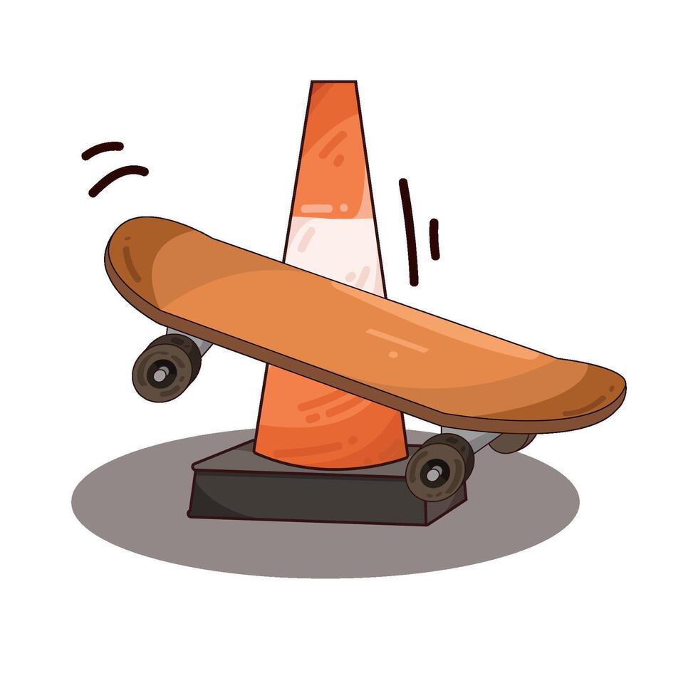 Illustration of skateboard vector